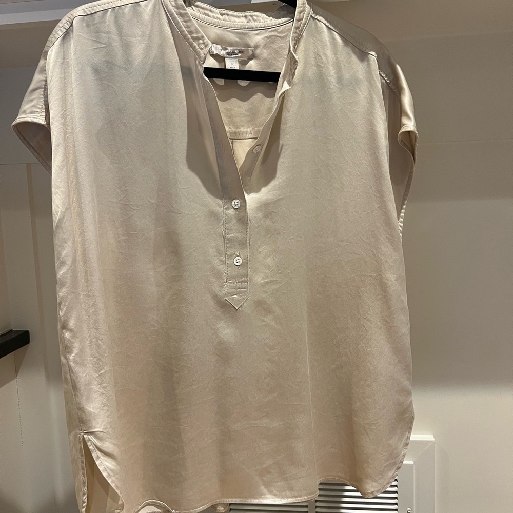Elegant Cream Women's Top